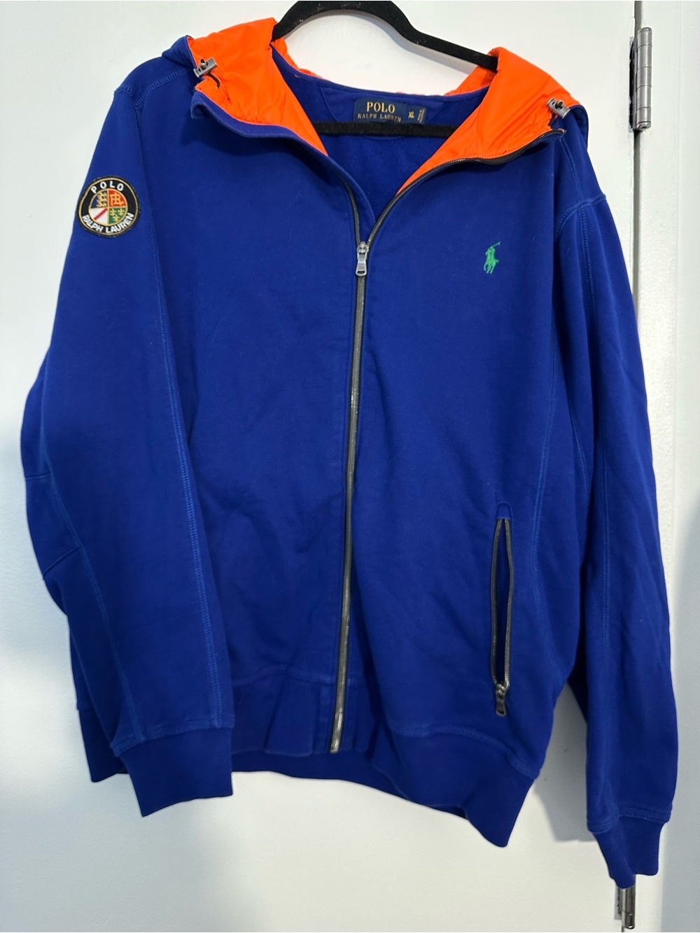 Polo Ralph Lauren Crest Cookie Patch Zip-Up Hoodie Jacket Men’s